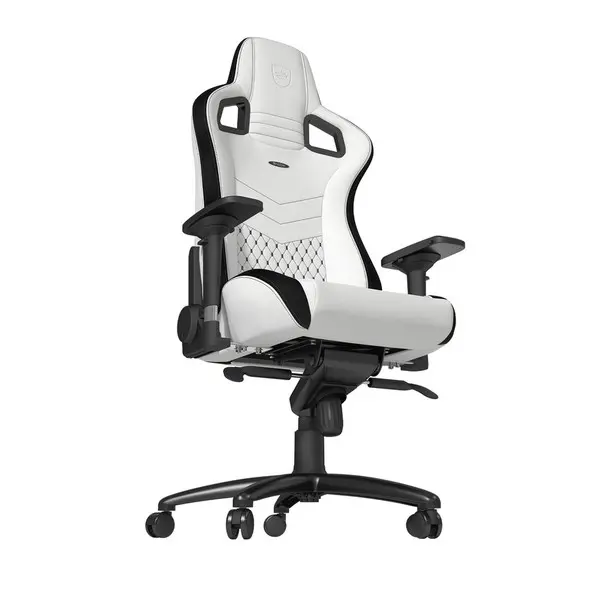 Noblechairs EPIC Gaming Chair Black and White | NBL-PU-WHT-001