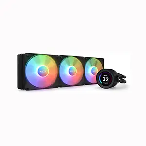 NZXT Kraken Elite 360 RGB AIO Liquid Cooler With LCD Display & RGB Fans Black