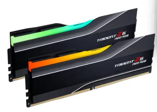 G.SKILL Trident Z5 Neo RGB Series (AMD Expo) DDR5 RAM 48GB (2X 24GB) 6000MT/s CL26-36-36-96 1.45V Desktop Computer Memory U-DIMM - Black (F5-6000J2636H24GX2-TZ5NR)