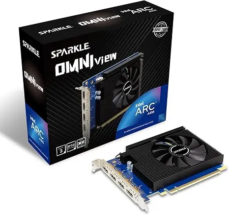 Computer Intel Arc A310 Omni View, 4GB GDDR6, 4X HDMI, 50W TBP, Single Fan, Single Slot, SA310F-4G