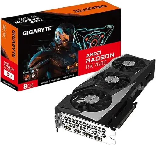 Gigabyte VGA GBT RX 7600 8GB Gaming OC Graphics Card