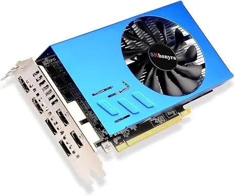 RX 580 8GB Graphics Card 6 Monitors Video Card HDMI 2.0 Outputs for Stock Trading, Monitoring, Video Wall Presentation, Projection and Fusion