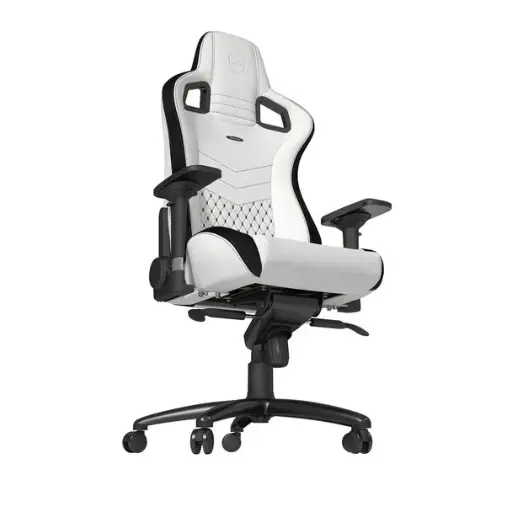 Noblechairs EPIC Gaming Chair Black and White | NBL-PU-WHT-001